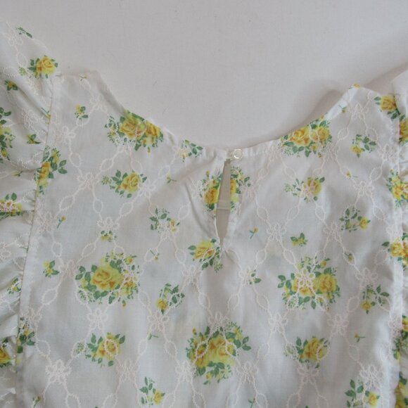 Knit Works Sleeveless Ruffle A-Line Dress, Big Girl's Size16.5 Plus Yellow Rose - Picture 4 of 12